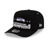 Men's Seattle Seahawks New Era Charcoal Super Bowl LX 9FORTY A-Frame Trucker Adjustable Hat - Pro Jersey Sports