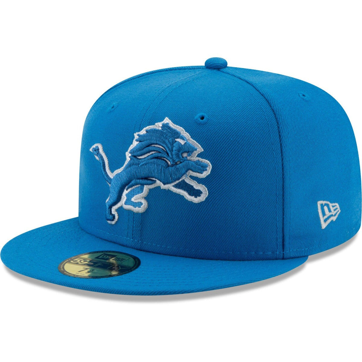 Men's Detroit Lions New Era Honolulu Blue Basic 23 59FIFTY Fitted Hat