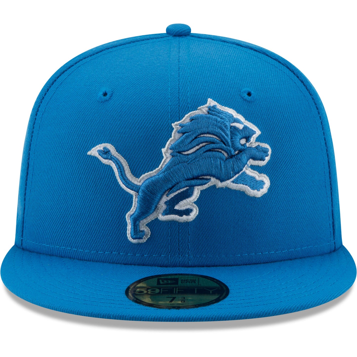 Men's Detroit Lions New Era Honolulu Blue Basic 23 59FIFTY Fitted Hat