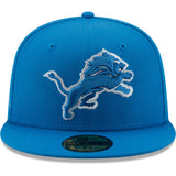 Men's Detroit Lions New Era Honolulu Blue Basic 23 59FIFTY Fitted Hat - Pro Jersey Sports
