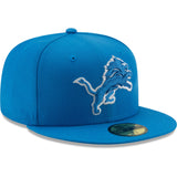 Men's Detroit Lions New Era Honolulu Blue Basic 23 59FIFTY Fitted Hat - Pro Jersey Sports