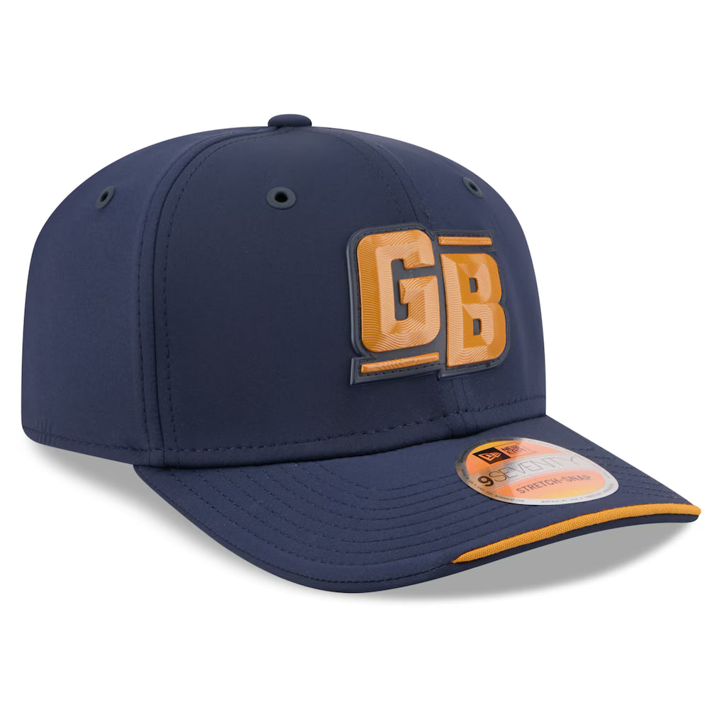 Men's Green Bay Packers New Era 2026 NFL Sideline 9SEVENTY Alternate Navy Adjustable Hat