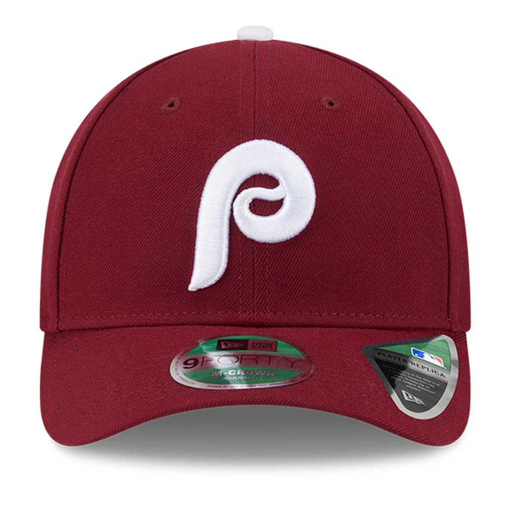 Philadelphia Phillies Crimson Alternate New Era Player Replica M-Crown 9FORTY Adjustable Hat