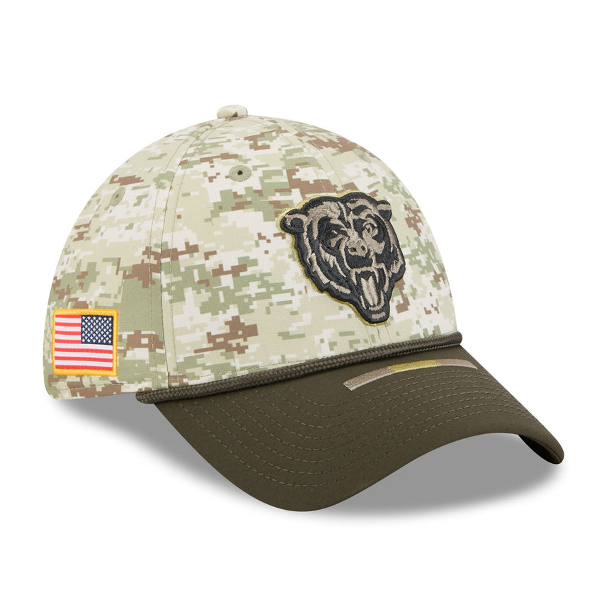 Men's New Era Camo Chicago Bears 2025 Salute to Service 39THIRTY Flex Hat - Pro Jersey Sports