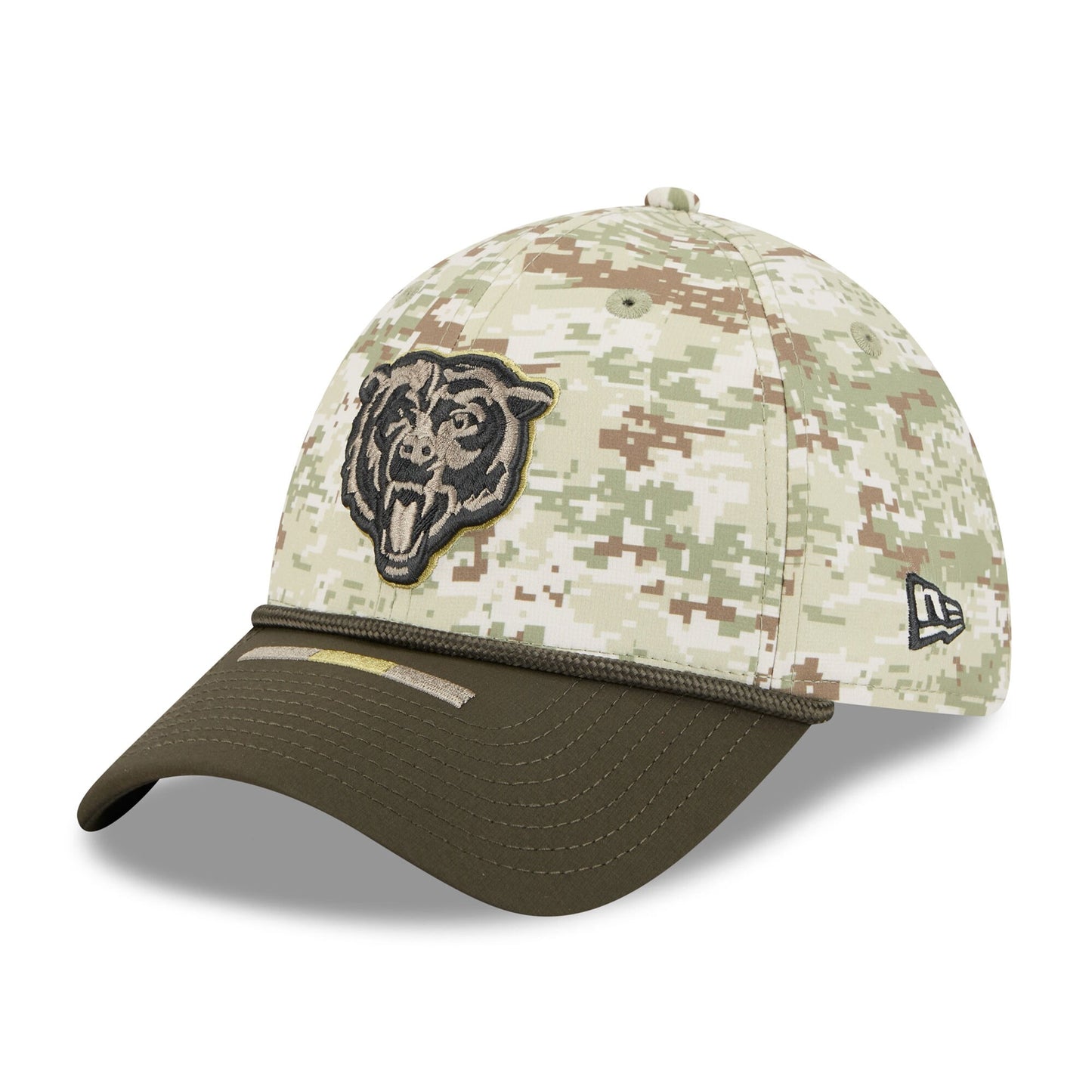 Men's New Era Camo Chicago Bears 2025 Salute to Service 39THIRTY Flex Hat - Pro Jersey Sports