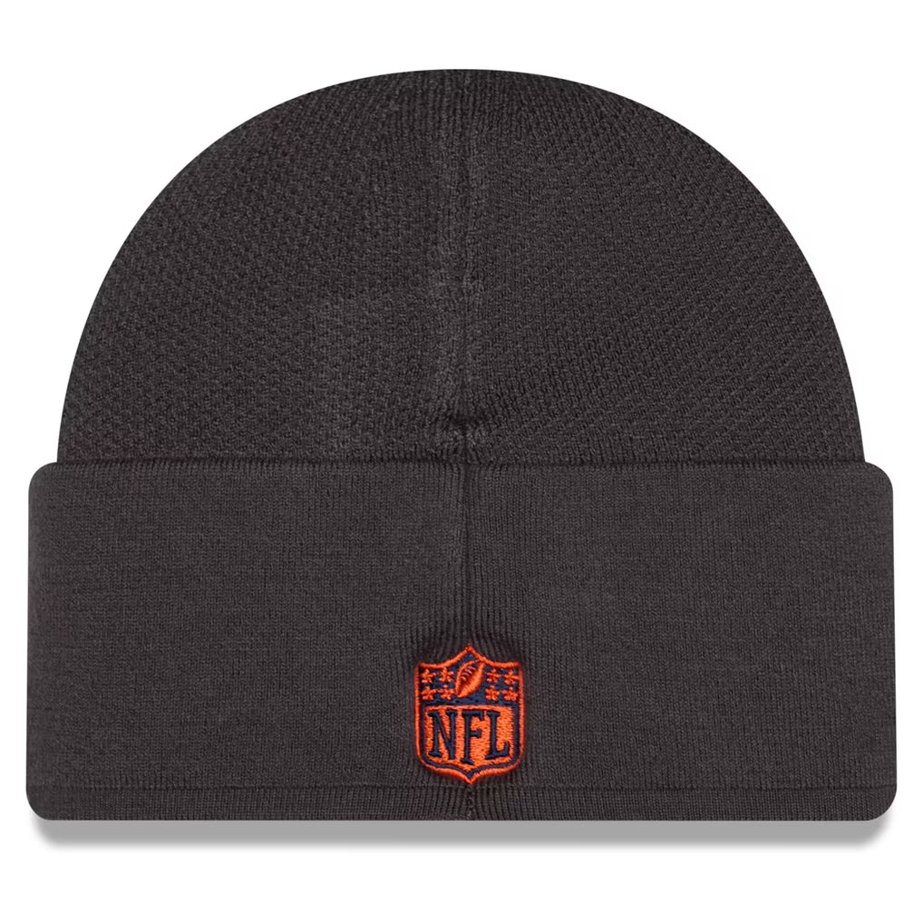 Denver Broncos 2026 New Era Official Sideline Throwback Gray Skully Knit Hat