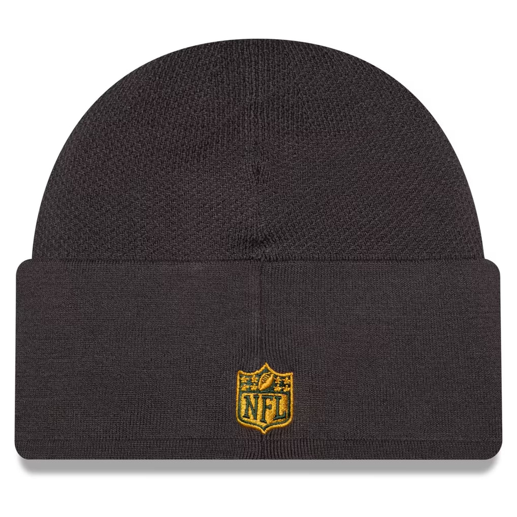 Green Bay Packers 2026 New Era Official Sideline Gray Skully Knit Hat