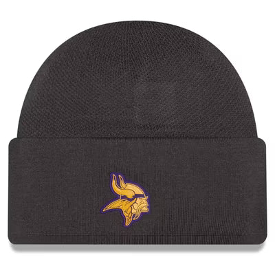 Minnesota Vikings 2026 New Era Official Sideline Gray Skully Knit Hat