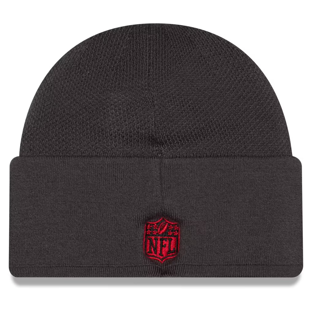 San Francisco 49ers 2026 New Era Official Sideline Gray Skully Knit Hat