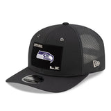 Men's Seattle Seahawks Super Bowl LX Opening Night New Era Charcoal 9SEVENTY Adjustable Hat - Pro Jersey Sports