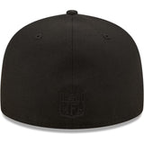 Chicago Bears Primary Logo Tonal Black New Era 59FIFTY Fitted Hat - Pro Jersey Sports