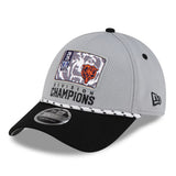 Men's Chicago Bears New Era Gray 2025 NFC North Division Champions Locker Room Trophy Collection 9FORTY Adjustable Hat - Pro Jersey Sports