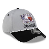 Men's Chicago Bears New Era Gray 2025 NFC North Division Champions Locker Room Trophy Collection 9FORTY Adjustable Hat - Pro Jersey Sports