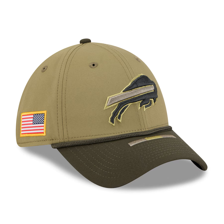 Men's Buffalo Bills New Era Green 2025 Salute to Service 39THIRTY Flex Hat - Pro Jersey Sports