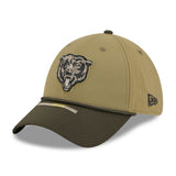 Men's New Era Green Chicago Bears 2025 Salute to Service 39THIRTY Flex Hat - Pro Jersey Sports