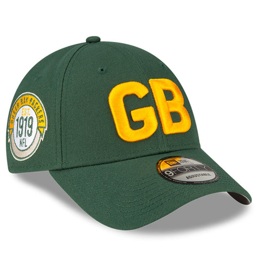 Men's New Era Green Bay Packers Green 2023 Sideline Historic 9FORTY Adjustable Hat - Pro Jersey Sports