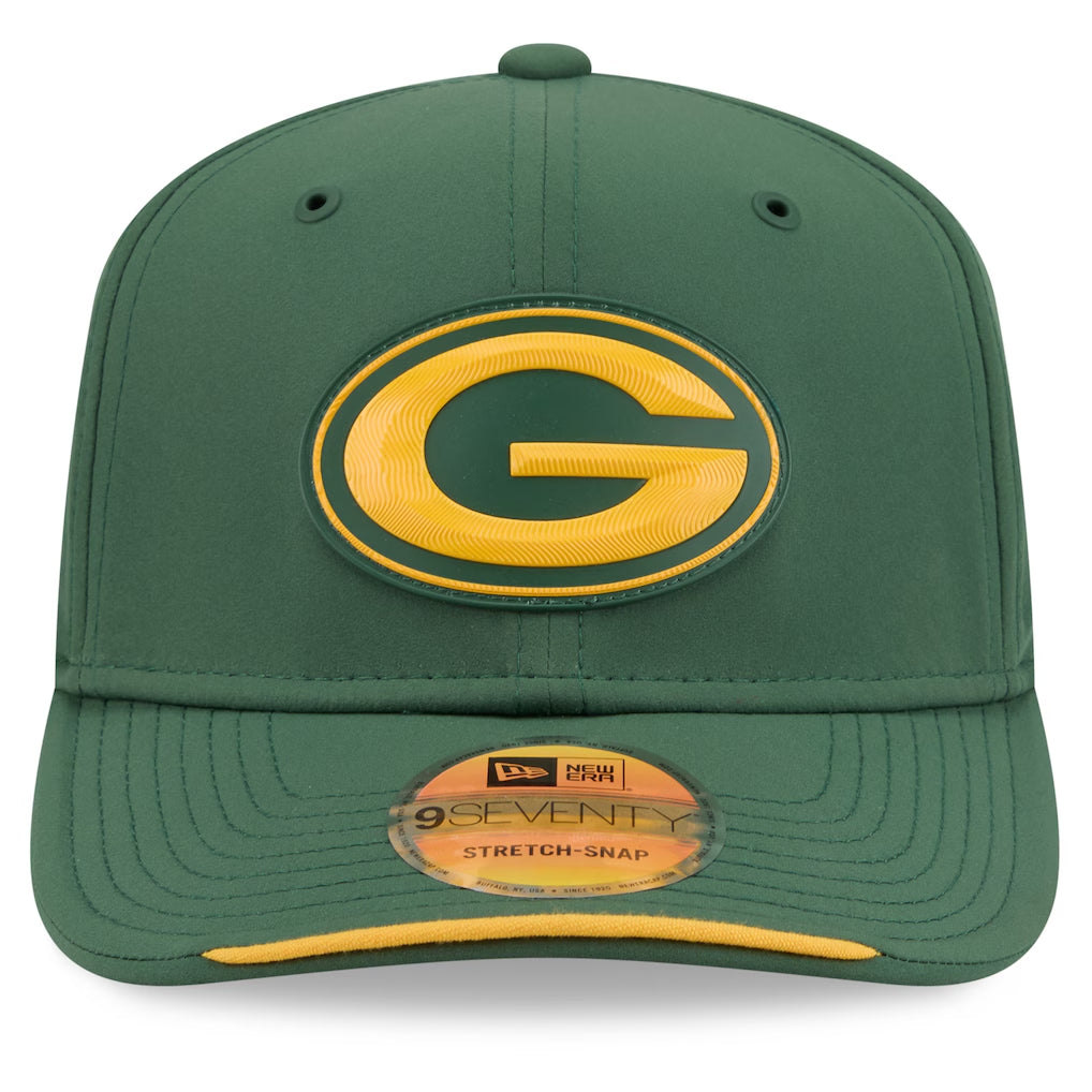 Men's Green Bay Packers New Era 2026 NFL Sideline 9SEVENTY Green Adjustable Hat