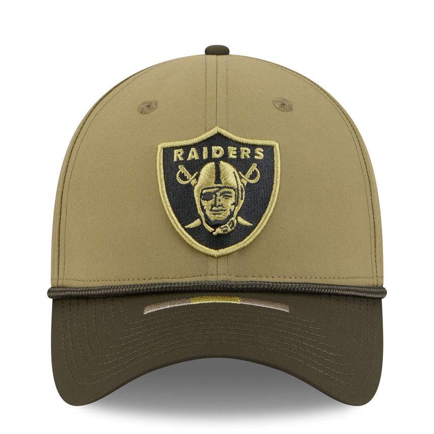Men's Las Vegas Raiders New Era Green 2025 Salute to Service 39THIRTY Flex Hat - Pro Jersey Sports