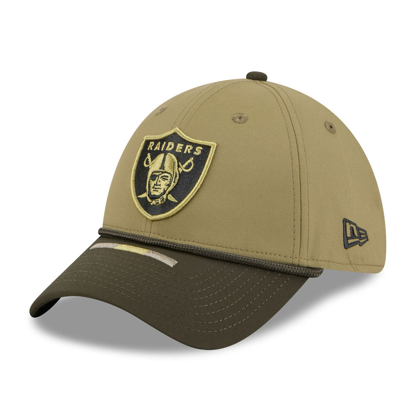 Men's Las Vegas Raiders New Era Green 2025 Salute to Service 39THIRTY Flex Hat - Pro Jersey Sports