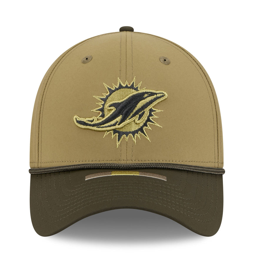 Men's Miami Dolphins New Era Green 2025 Salute to Service 39THIRTY Flex Hat - Pro Jersey Sports