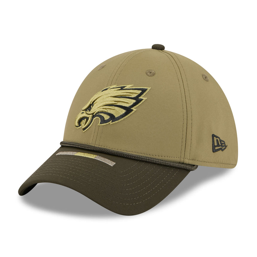 Men's Philadelphia Eagles New Era Green 2025 Salute to Service 39THIRTY Flex Hat - Pro Jersey Sports