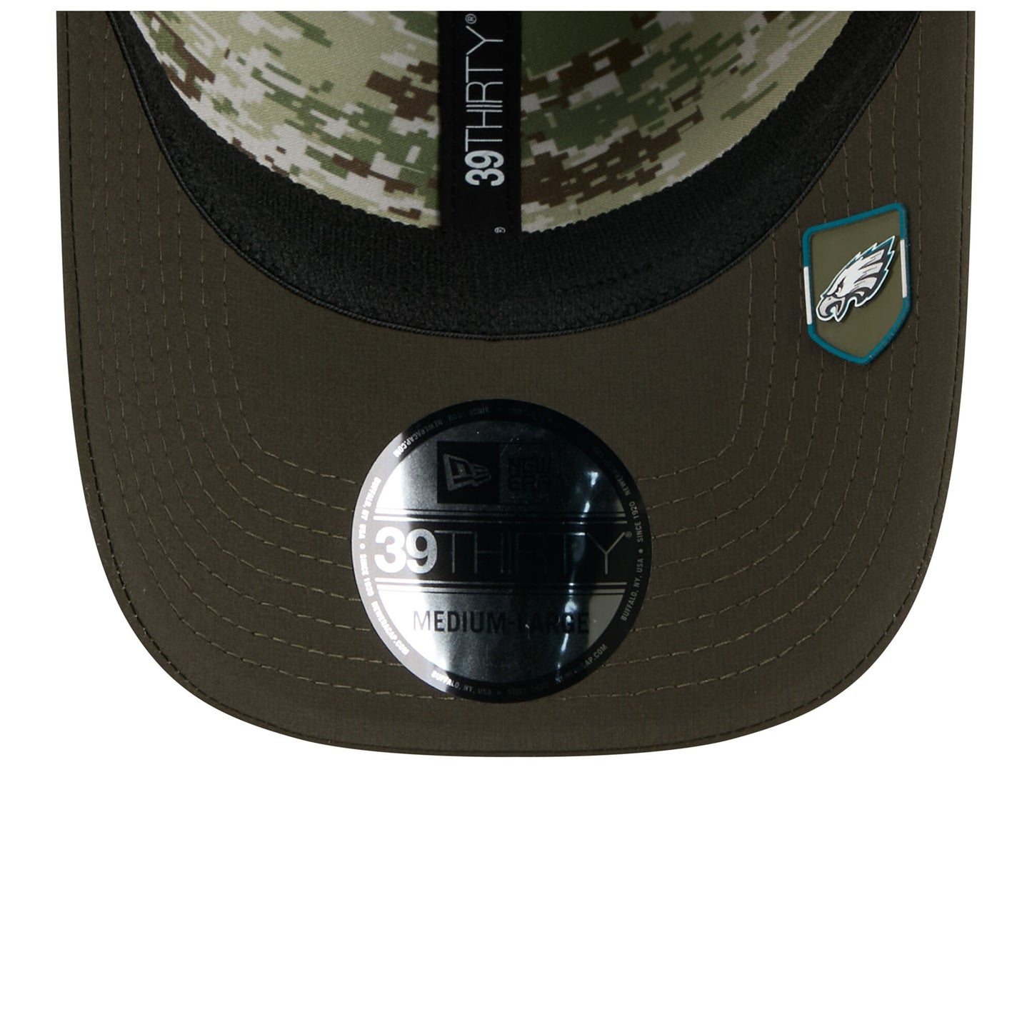Men's Philadelphia Eagles New Era Green 2025 Salute to Service 39THIRTY Flex Hat - Pro Jersey Sports