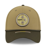 Men's Pittsburgh Steelers New Era Green 2025 Salute to Service 39THIRTY Flex Hat - Pro Jersey Sports