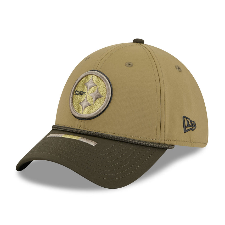 Men's Pittsburgh Steelers New Era Green 2025 Salute to Service 39THIRTY Flex Hat - Pro Jersey Sports