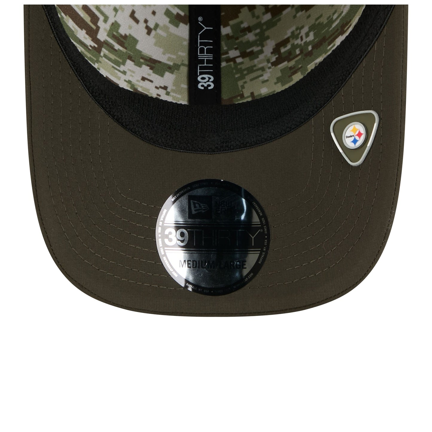 Men's Pittsburgh Steelers New Era Green 2025 Salute to Service 39THIRTY Flex Hat - Pro Jersey Sports