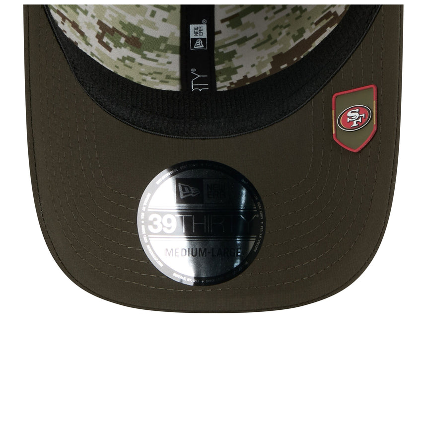 Men's San Francisco 49ers New Era Green 2025 Salute to Service 39THIRTY Flex Hat - Pro Jersey Sports