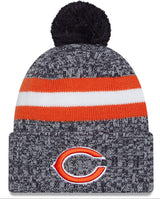 Men's Chicago Bears New Era Navy 2023 Sideline Cuffed Knit Hat With Pom - Pro Jersey Sports