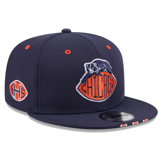 Chicago Bears New Era Sideline 2026 Rivalries Collection Navy 9FIFTY Snapback Hat