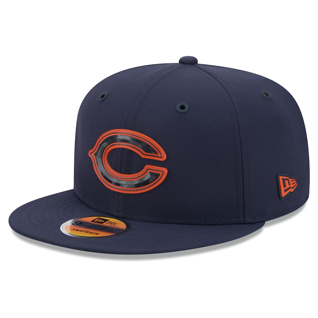 Men's Chicago Bears New Era Navy C Logo 2026 NFL Sideline 9FIFTY Snapback Hat