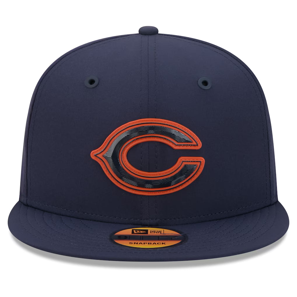 Men's Chicago Bears New Era Navy C Logo 2026 NFL Sideline 9FIFTY Snapback Hat