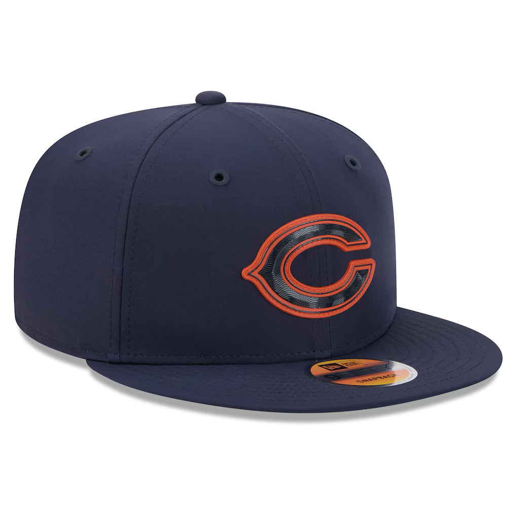 Men's Chicago Bears New Era Navy C Logo 2026 NFL Sideline 9FIFTY Snapback Hat