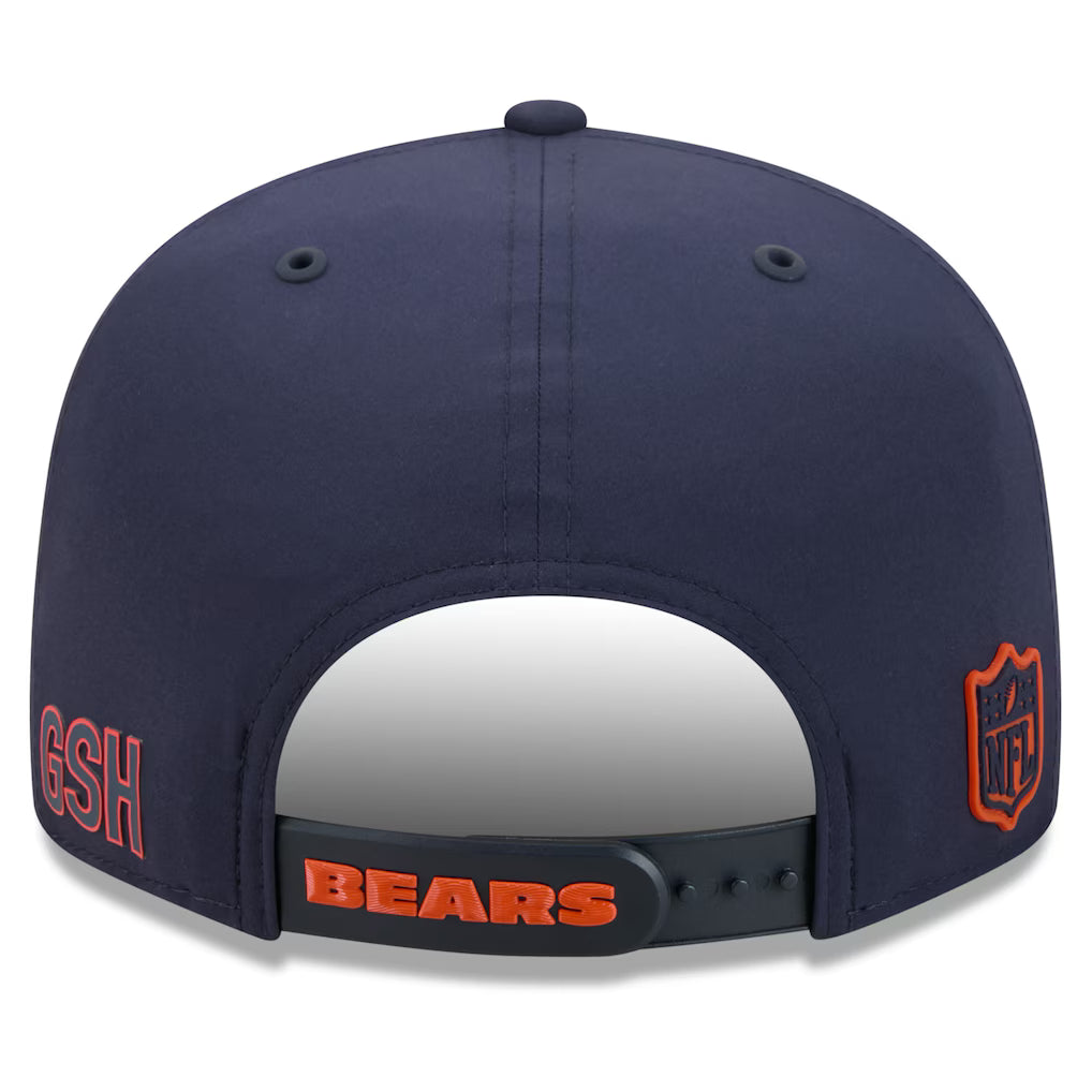 Men's Chicago Bears New Era Navy C Logo 2026 NFL Sideline 9FIFTY Snapback Hat