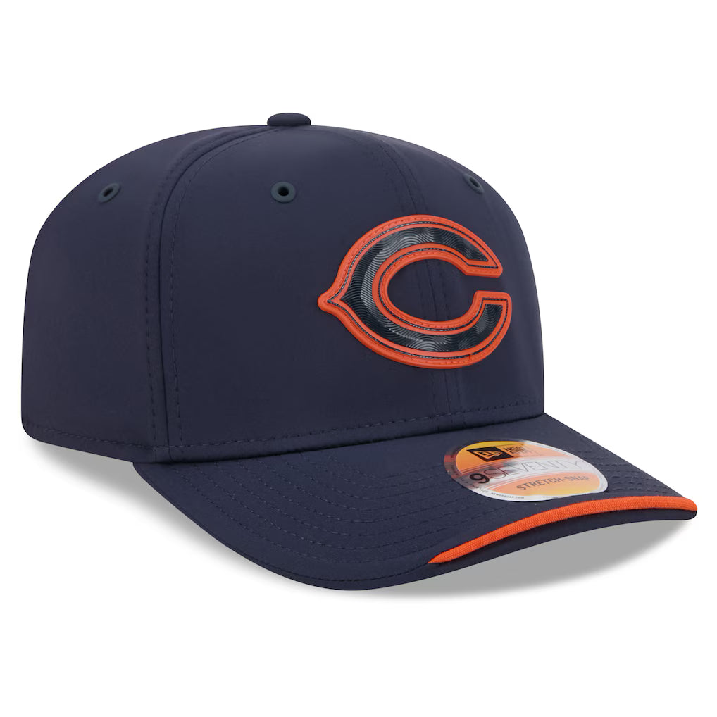Men's Chicago Bears New Era 2026 NFL Sideline 9SEVENTY Navy 'C logo' Adjustable Hat