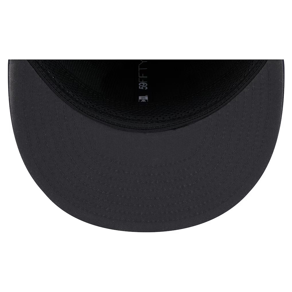 Chicago Bears 2026 NFL Sideline B Logo Performance 59FIFTY Navy Fitted Hat