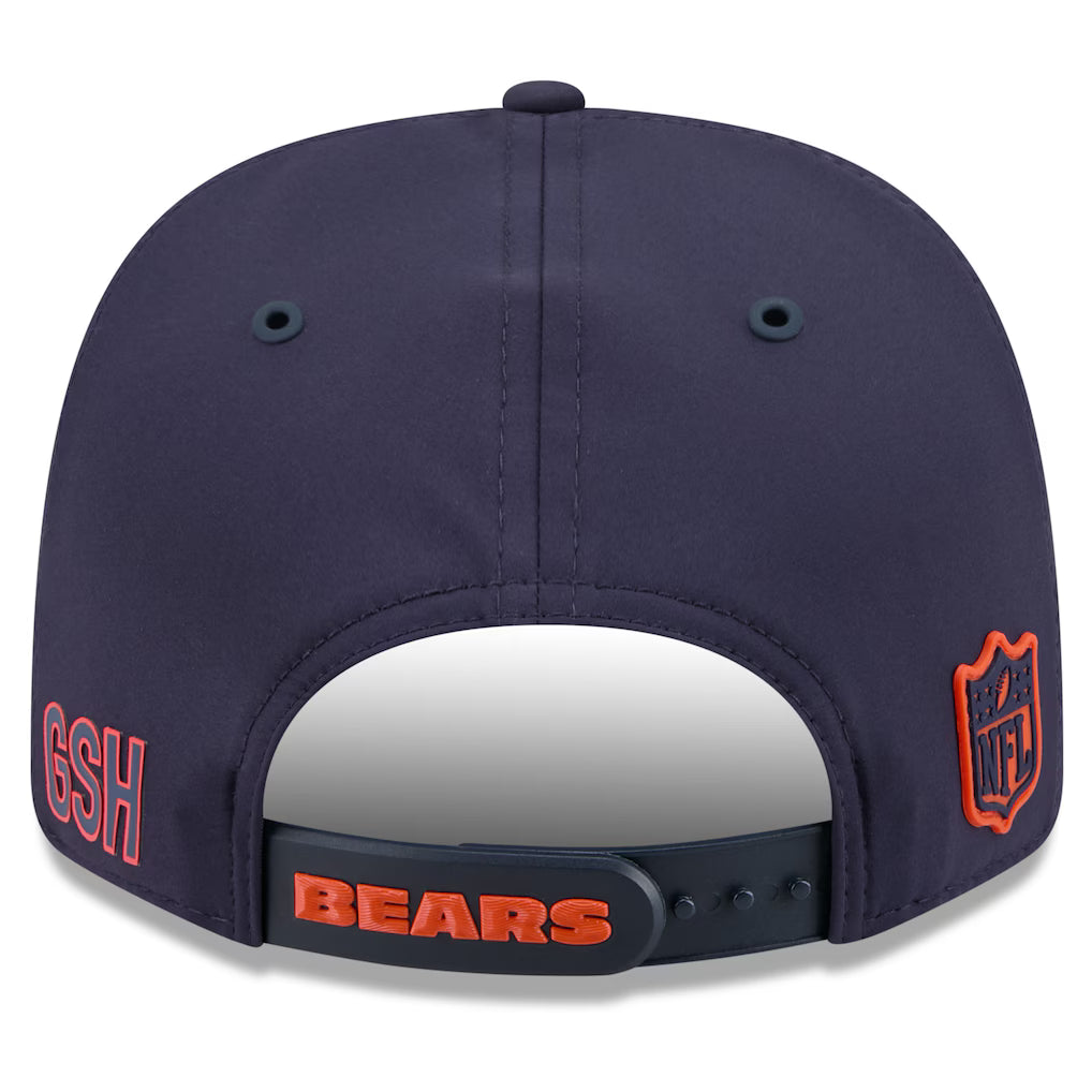 Men's Chicago Bears New Era 2026 NFL Sideline 9SEVENTY Navy 'B' Logo Adjustable Hat