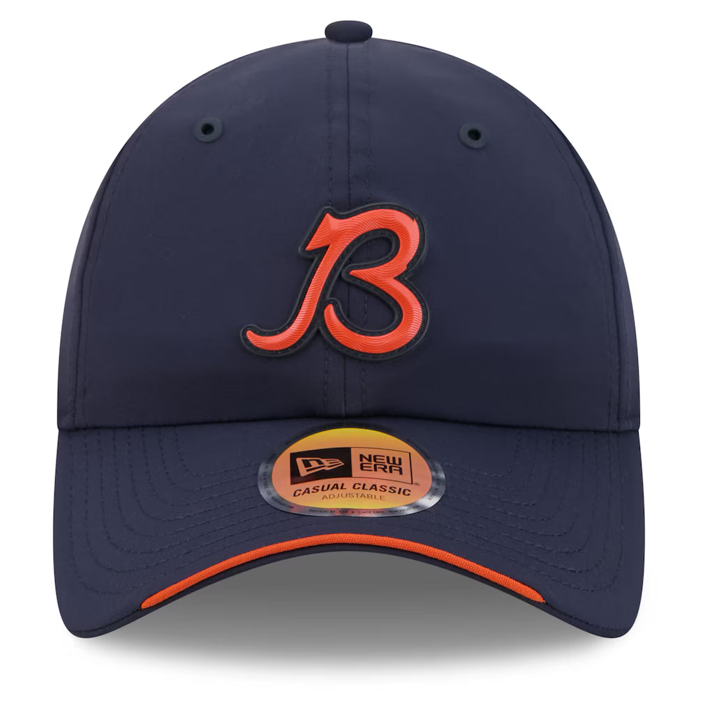 Chicago Bears New Era 2026 NFL Sideline Casual Classic B Logo Navy Adjustable Hat
