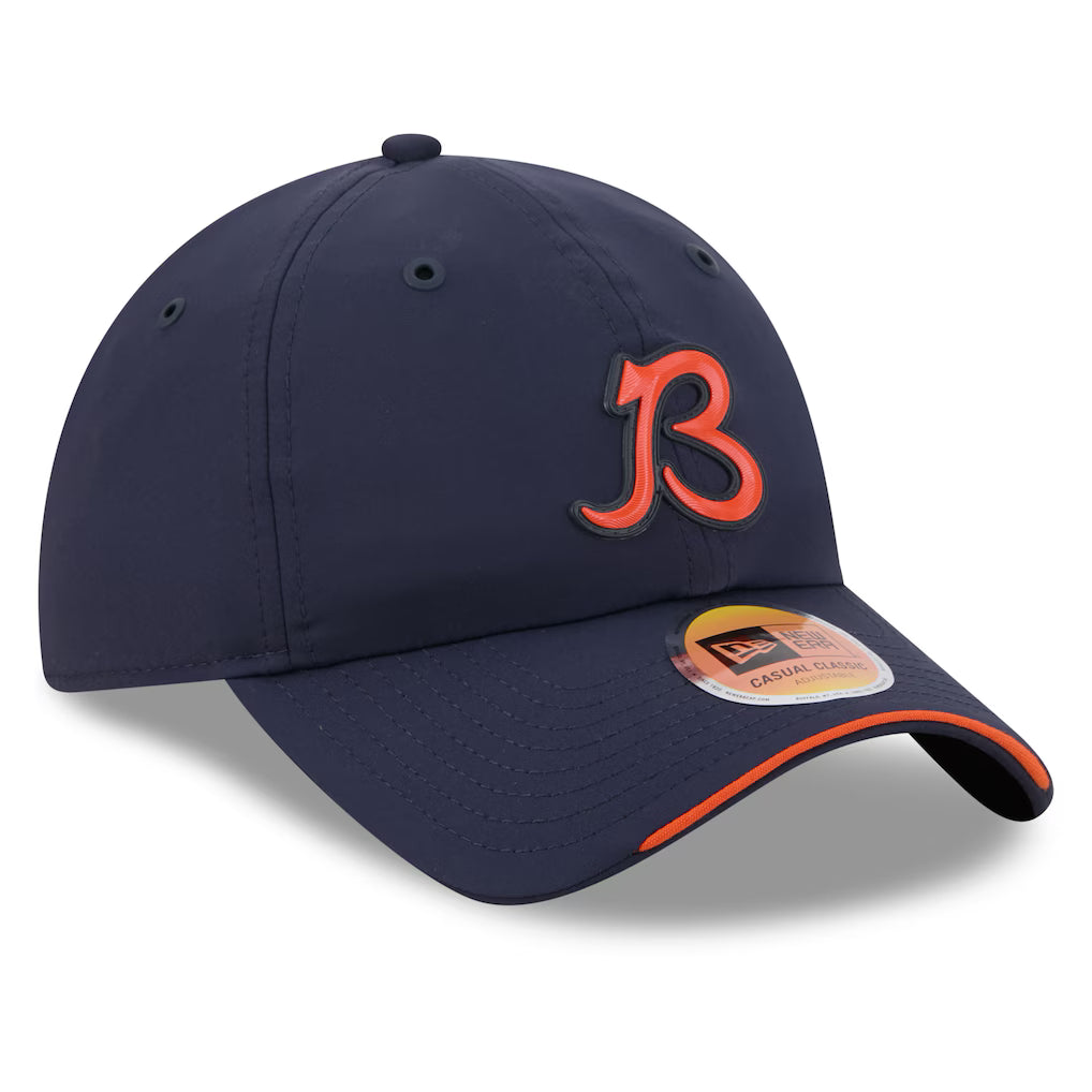 Chicago Bears New Era 2026 NFL Sideline Casual Classic B Logo Navy Adjustable Hat