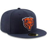 Chicago Bears New Era NFL Team Basic Navy 59FIFTY Cap - Pro Jersey Sports