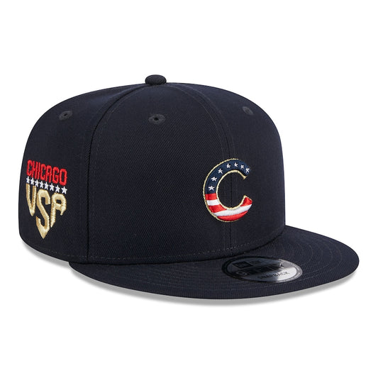 Men's Chicago Cubs New Era 2023 4th of July Navy 9FIFTY Snapback Adjustable Hat