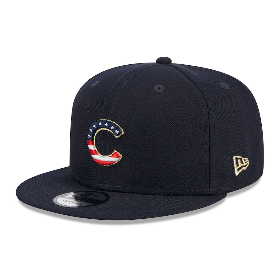 Men's Chicago Cubs New Era 2023 4th of July Navy 9FIFTY Snapback Adjustable Hat