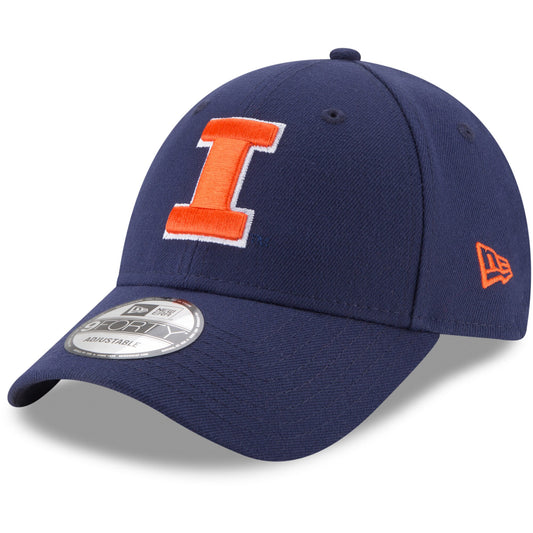 Illinois Fighting Illini NCAA New Era The League Navy 9Forty Adjustable Hat