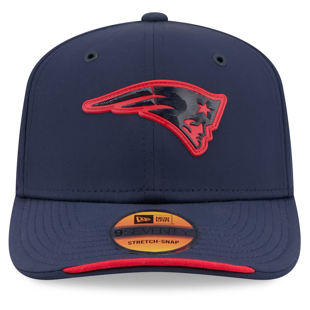 Men's New England Patriots New Era 2026 NFL Sideline 9SEVENTY Navy Adjustable Hat