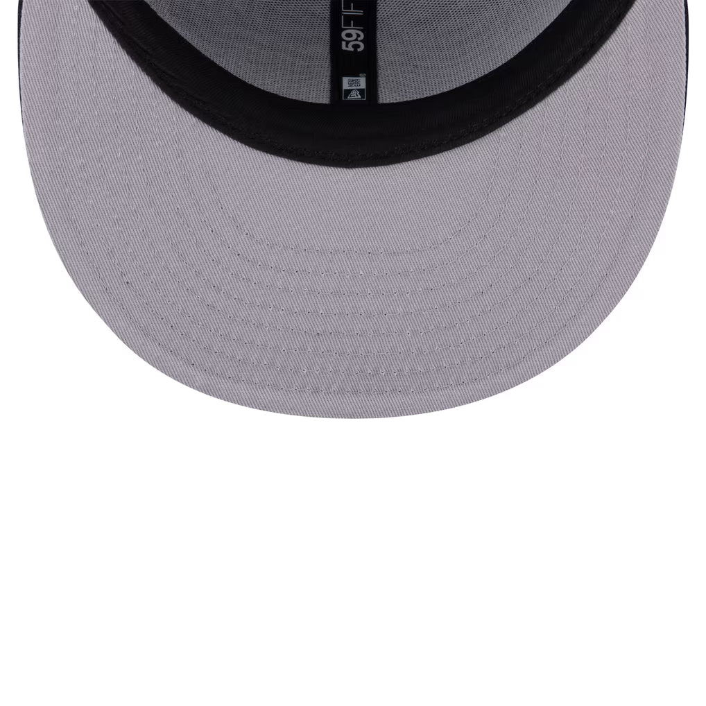 Men's New Era Notre Dame Fighting Irish Navy Script Logo 59FIFTY Fitted Hat
