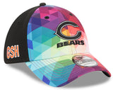 Men's Chicago Bears New Era Pink 2023 NFL Crucial Catch Alternate Logo 39THIRTY Flex Hat - Pro Jersey Sports