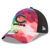 Men's Chicago Bears New Era Pink 2023 NFL Crucial Catch Alternate Logo 39THIRTY Flex Hat - Pro Jersey Sports