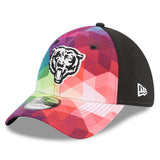 Men's Chicago Bears New Era Pink 2023 NFL Crucial Catch Primary Logo 39THIRTY Flex Hat - Pro Jersey Sports